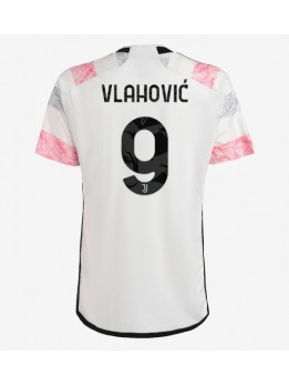 Juventus Dusan Vlahovic #9 Replika Borta Kläder 2023-24 Kortärmad